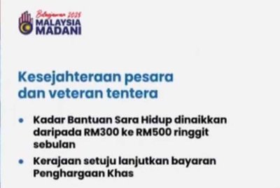 Peningkatan bantuan sara hidup (BSH) sebanyak RM200 bagi veteran Angkatan Tentera Malaysia (ATM) yang tidak mempunyai pencen menunjukkan pengorbanan besar mereka kepada negara masih belum diiktiraf sepenuhnya.
