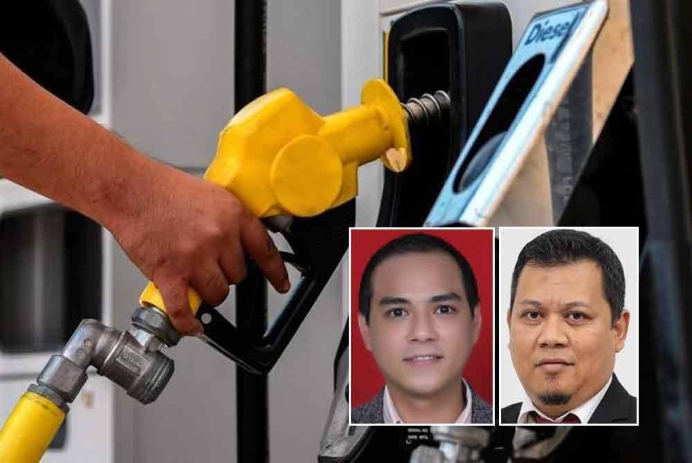 Pihak berkuasa perlu melakukan pemantauan berkala di stesen minyak supaya tidak wujud penyalahgunaan MyKad bagi penggunaan minyak RON95 bersubsidi. Gambar kecil dari kiri: Mohamad Khair Afham dan Mohd Faisol