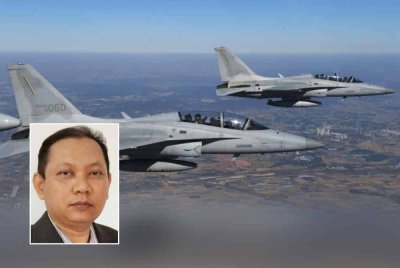 Pesawat FA-50M yang dibeli Malaysia dari Korea Selatan untuk kegunaan TUDM. (Foto hiasan) Gambar kecil: Zaki Salleh