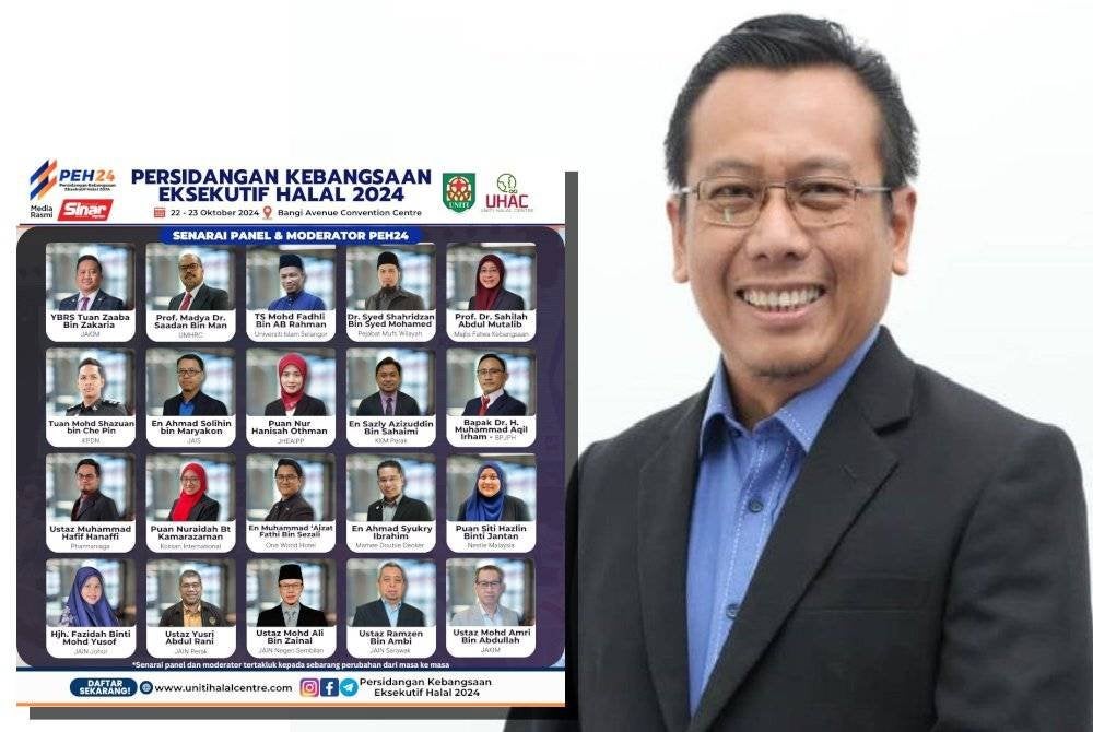 Seramai 20 orang ahli panel terdiri daripada pelaksana dasar, pihak industri dan pakar pelbagai bidang berkaitan halal akan berkongsikan kepakaran dan pandangan dalam Persidangan Kebangsaan Eksekutif Halal 2024 (PEH24) di sini bermula esok. (Amir Hamzah)