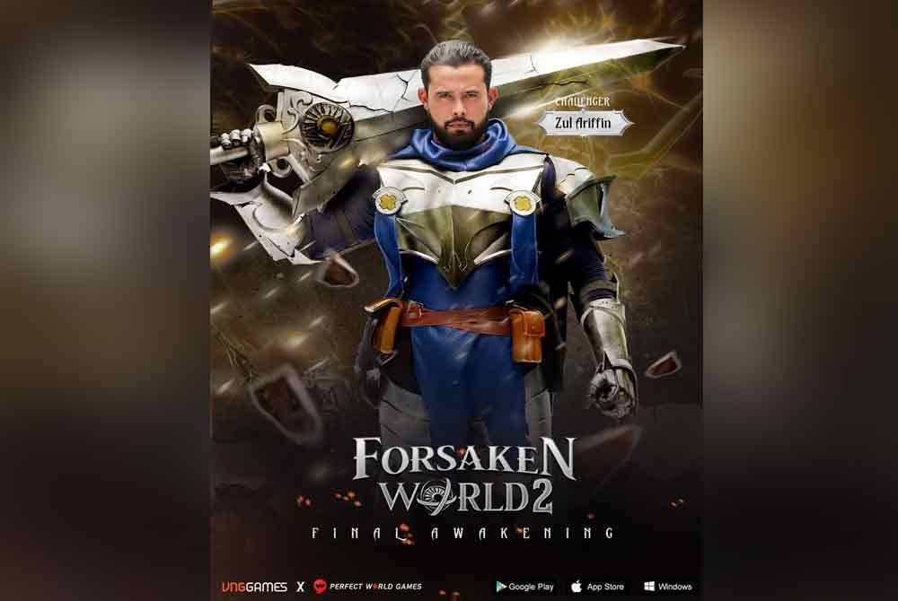 Zul kagum memakai kostum yang dihasilkan daripada pereka bertaraf antarabangsa.