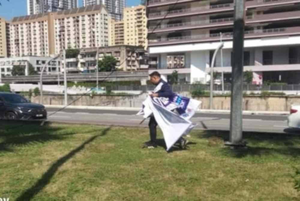 Pemasangan iklan haram bukan sahaja mencemarkan pemandangan bandar raya tetapi turut mengabaikan peraturan ditetapkan.