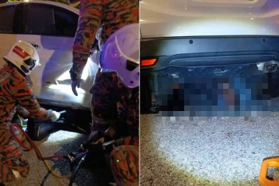 Mangsa maut selepas terperosok bawah MPV dalam kejadian kemalangan di Bandar Baru Tambun pada tengah malam Selasa.