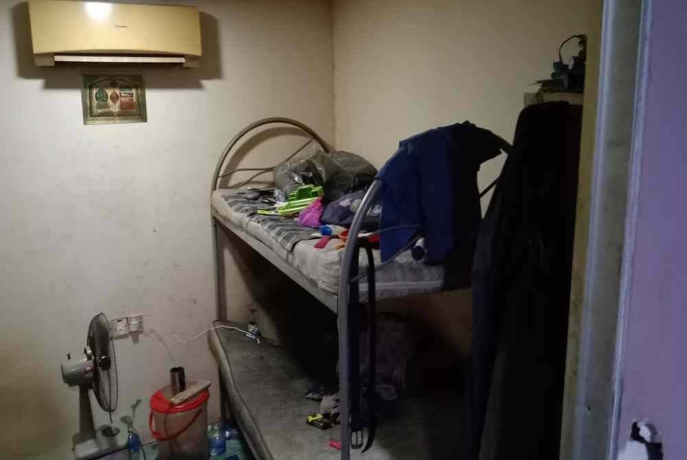 Siasatan di lokasi mendapati premis turut diubah suai bagi menempatkan pekerja warga asing.