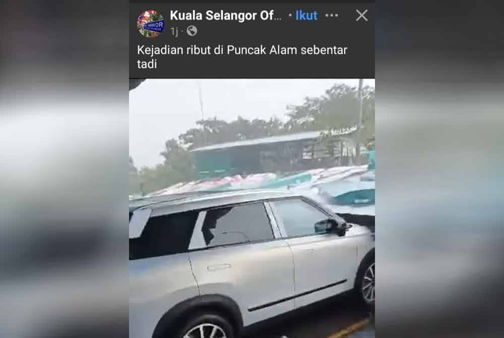 Perkongsian di laman Facebook Kuala Selangor Official