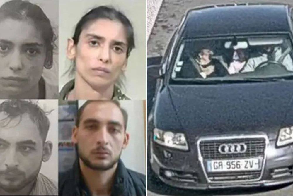 Gambar kedua-dua suspek dikeluarkan Polis Persekutuan Belgium pada awal minggu lalu. Foto Agensi