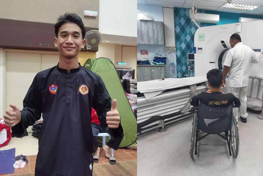 Muhammad Fahmi Nabil ketika berada di hospital.