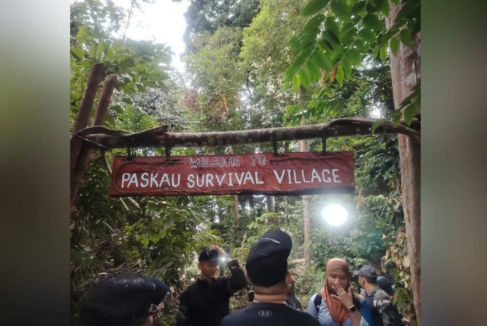 Lokasi cabaran yang perlu ditempuh peserta di kalangan media selepas melakukan ujian pendakian Bukit Jugra, di Banting.