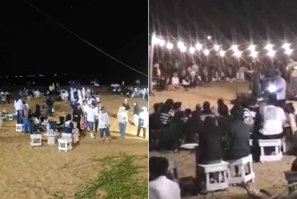 Antara peserta yang menghadiri konsert malam galau bertemakan 'Malam Perayaan Patah Hati' yang diadakan di sebuah Kafe di Jalan Kuala Kemaman pada malam Rabu.