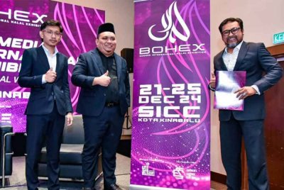 Mohd Arief Hafizi (tengah) selepas menyempurnakan sidang akhbar penganjuran Bohex 2024 di SICC.