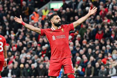 Salah jelmakan tiga mata buat Liverpool di Anfield. Foto Agensi
