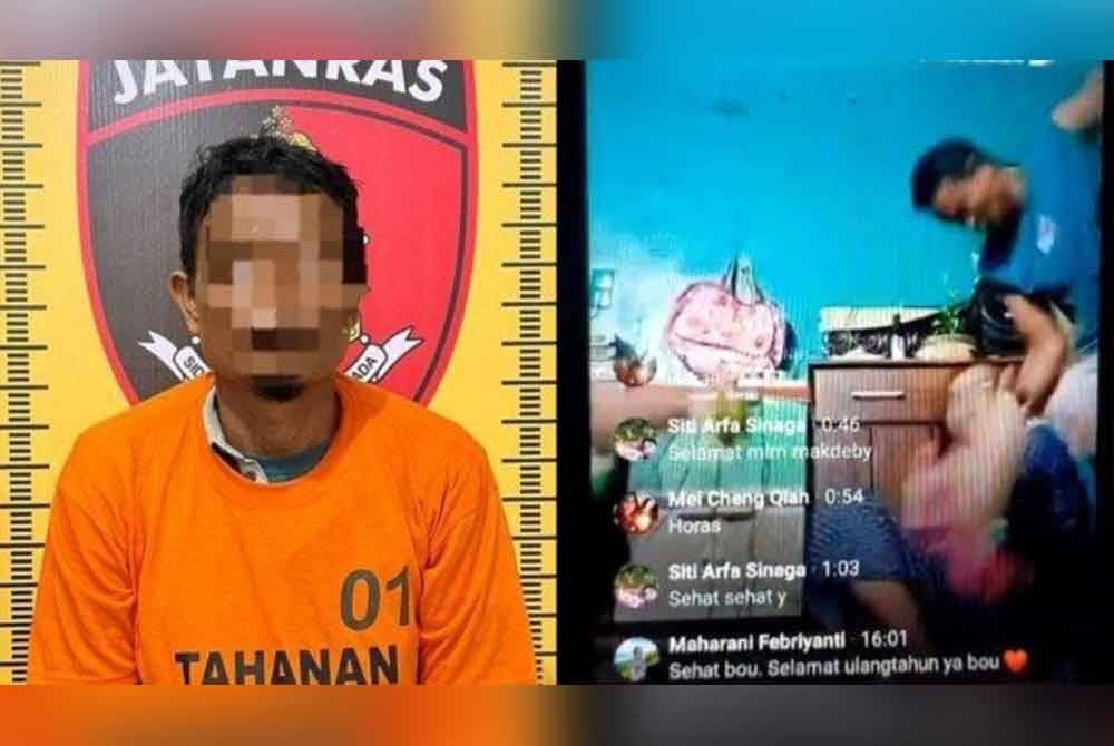 Insiden itu turut disiarkan secara langsung di Facebook pada malam Sabtu lalu. - Foto Agensi