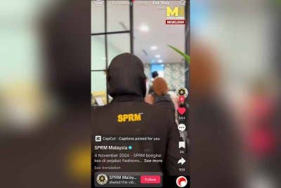 TikTok SPRM memaparkan sekumpulan petugas suruhanjaya itu menyerbu empat lokasi termasuk FashionValet bagi menyiasat kes kerugian yang dilaporkan ditanggung Khazanah Nasional Bhd (Khazanah) serta Permodalan Nasional Bhd (PNB).