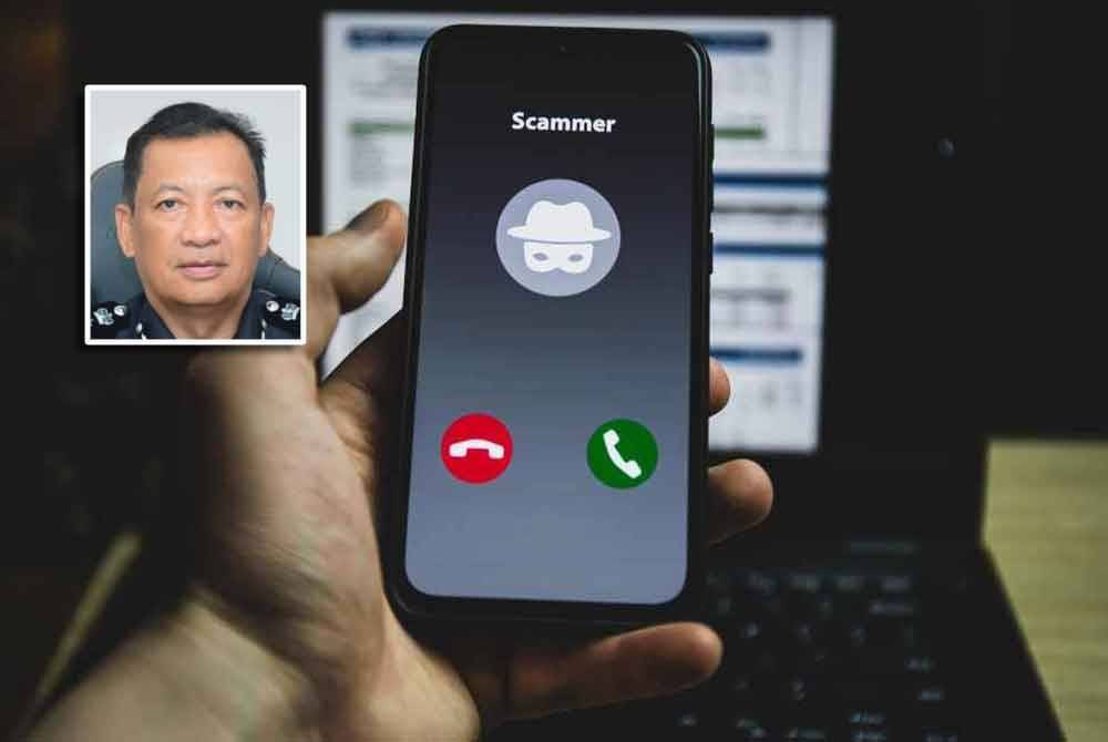 Seorang peniaga sayur kerugian RM274,000 selepas menjadi mangsa sindiket penipuan 'phone scam' yang menyamar pegawai sebuah syarikat insurans dan polis. (Gambar kecil: Yahaya) Gambar hiasan