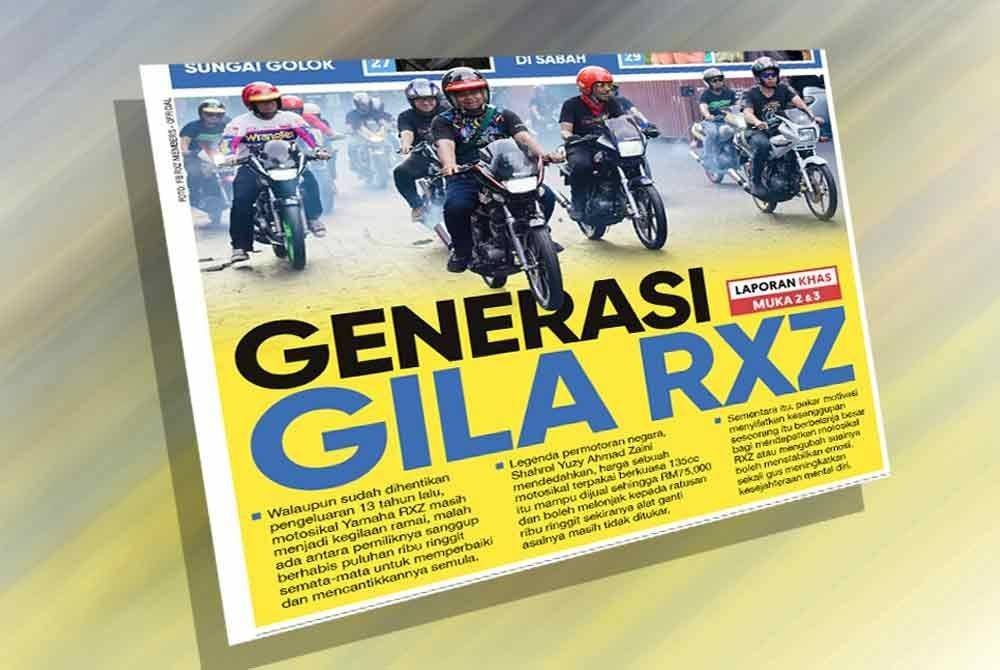 Laporan muka hadapan Sinar Harian bertajuk 'Generasi Gila RX-Z' memberi petunjuk bahawa segelintir golongan muda di negara ini lebih 'mengutamakan' liabiliti berbanding aset.