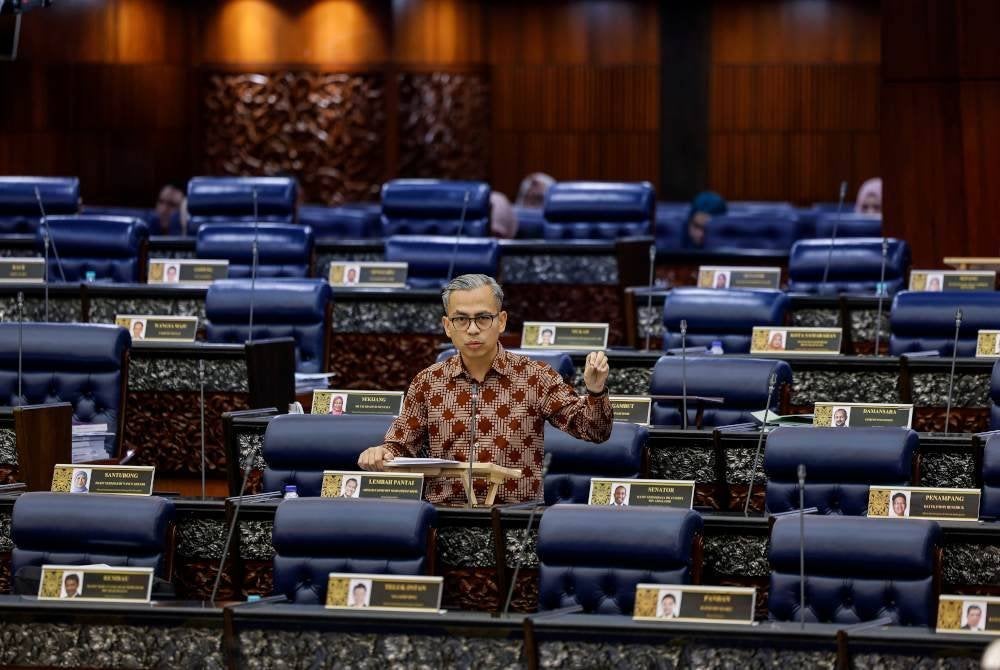 Fahmi pada Persidangan Dewan Rakyat sempena Mesyuarat Ketiga Penggal Ketiga Parlimen ke-15 di Bangunan Parlimen hari ini. Foto Bernama
