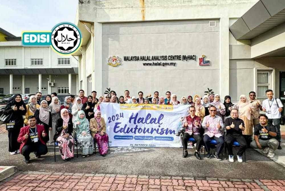PARA peserta Halal Edutourism dibawa ke lokasi pertama iaitu MyHAC di Bandar Enstek, Negeri Sembilan.