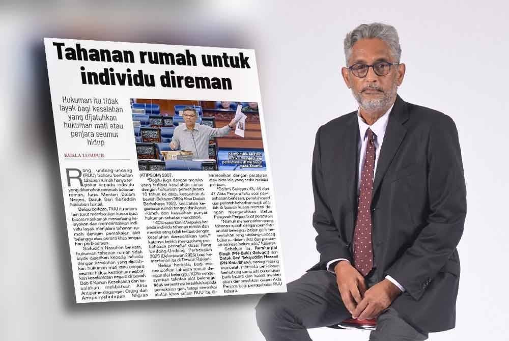 Laporan Sinar Harian pada Jumaat (kiri), Ragunath