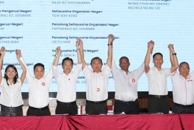 Sze Han (tengah) bersama barisan kepimpinan DAP Selangor bagi penggal 2024-2027.