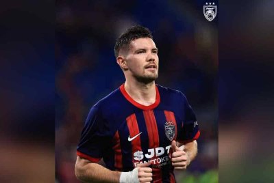 Morales mengalami kecederaan ketika aksi Liga Super, JDT menentang Perak pada Ahad. Foto FB Johor Southern Tigers