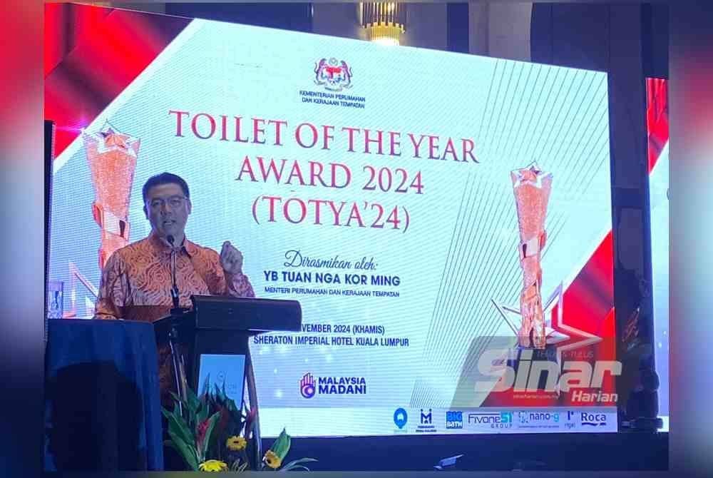 Kor Ming ketika berucap di majlis TOTYA'24 di sini pada Khamis.