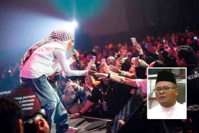 Dasar mengecualikan duti hiburan secara penuh bagi artis tempatan akan diteruskan bagi tahun depan. Gambar hiasan, Gambar kecil: Amirudin