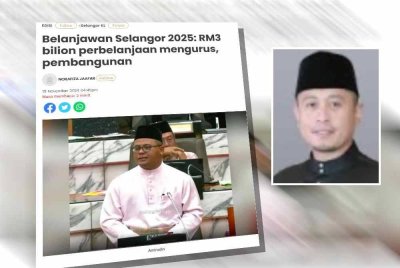 Laporan Sinar Harian pada Jumaat. Gambar kecil: Muhammad Hilman