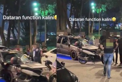 Orang ramai bertindak meleraikan pergaduhan antara dua individu dalam kejadian di Dataran Shah Alam, Isnin lalu.