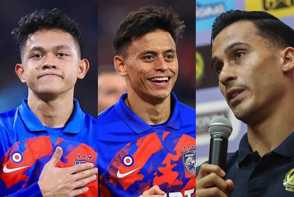 Dari kiri: Arif Aiman, Muhammad Feroz dan Matthew Davies