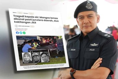 Laporan Sinar Harian (kiri), Mohamad Nazri