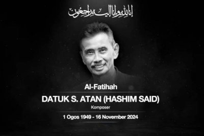 S Atan atau nama sebenarnya Hashim Said meninggal dunia pada usia 75 tahun.
