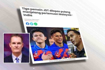 Laporan Sukan Sinar pada Sabtu. Gambar kecil: Alistair Edwards