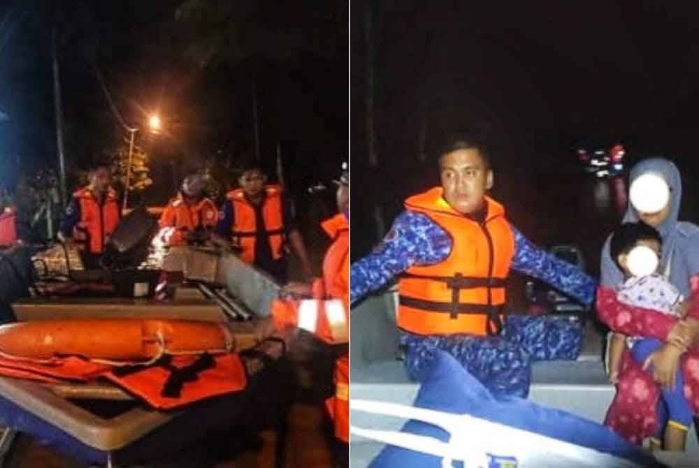 Seramai 44 mangsa membabitkan 10 keluarga di sekitar kawasan Johol dipindahkan di PPS Dewan Orang Ramai Dangi pada Sabtu. Foto APM Kuala Pilah