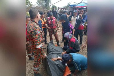 Jenazah remaja lelaki 14 tahun ditemui lemas di Sungai Jeram Badoh, Kampung Mensudut Lama, Batu Anam, Segamat, pada tengah hari Ahad.