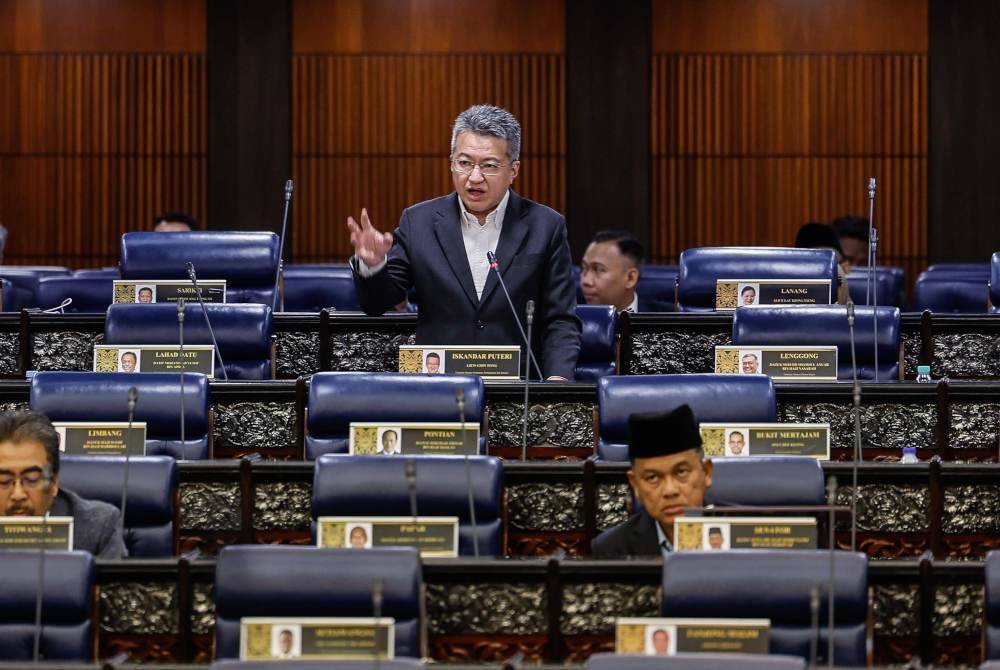 Chin Tong pada Persidangan Dewan Rakyat sempena Mesyuarat Ketiga Penggal Ketiga Parlimen ke-15 di Bangunan Parlimen pada Isnin. Foto Bernama