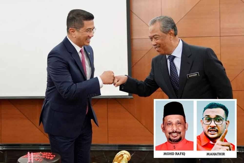 Tiada sebarang keraguan untuk Mohamed Azmin (kiri) untuk menerima jawatan Setiausaha Agung Bersatu yang baharu bagi memenuhi pelan kompromi peralihan jawatan dicadangkan Muhyiddin sebelum ini. 