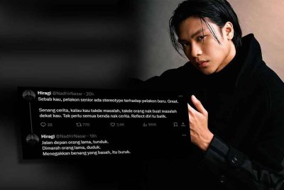 Hantaran yang dibuat Nadhir menerusi platform X (kiri), Nadhir