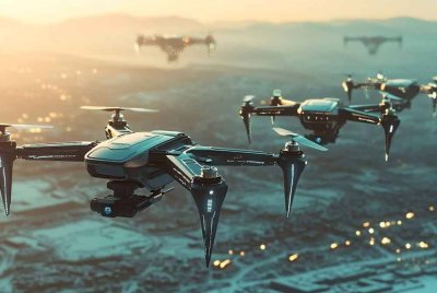 ai generated, drones, futuristic