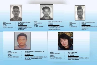 KPDN Kelantan mencari lima individu bagi membantu siasatan kes berkaitan kawalan bekalan minyak diesel.