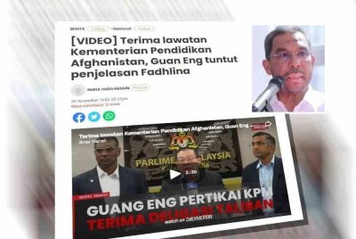 Laporan Sinar Harian pada Rabu. Gambar kecil: Datuk Dr Azhar Ahmad