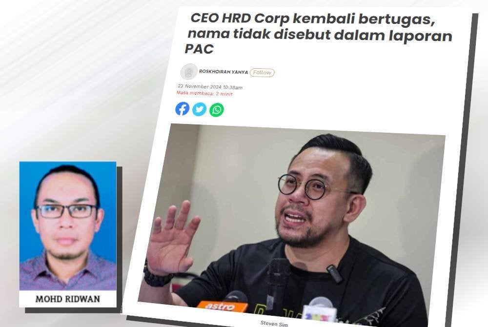 Tangkap layar laporan Sinar Harian pada Jumaat.