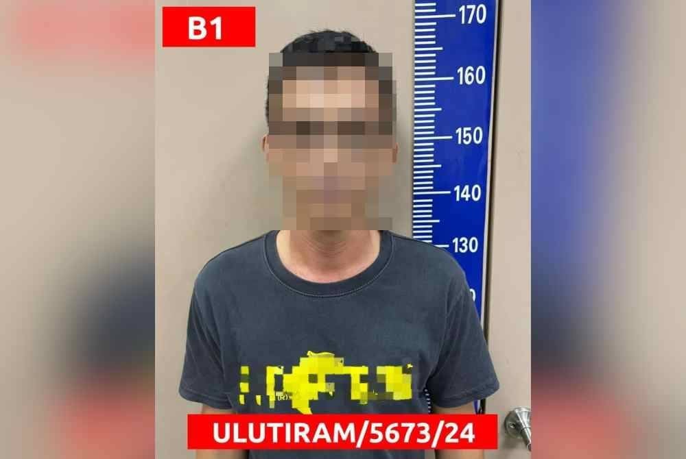 Suspek ditahan setelah mencuri cincin emas di premis majikannya di Taman Daya, Johor Bahru