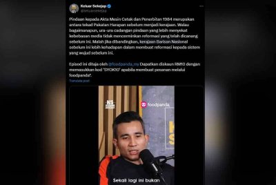 Shahril Sufian ketika Program Podcast Keluar Sekejap episod 132.