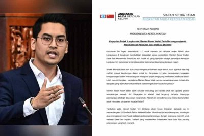 Hantaran dimuat naik Dr Mohammed Taufiq di akaun rasmi X miliknya pada Sabtu. Dr Mohammed Taufiq (kiri).