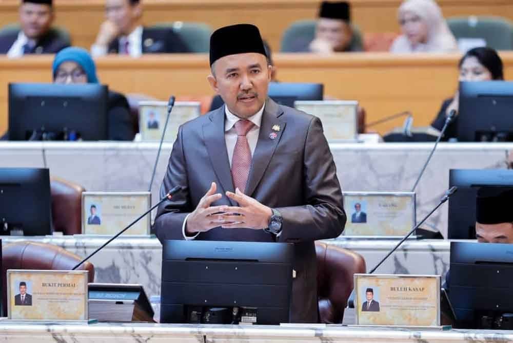 Mohd Jafni pada persidangan DUN Johor di Bangunan Sultan Ismail pada Ahad.