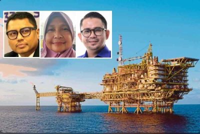 Pelanta minyak di kawasan lautan negara. Gambar hiasan. Gambar kecil: Mohd Syahbuddin, Dr Hafidzah, Mohd Azmawi Fikri