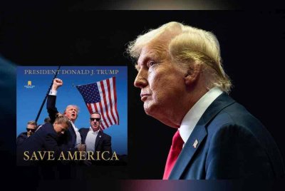 Trump mengumumkan jualan buku baharunya, Save America yang dijual pada harga AS$99, manakala dengan salinan bertandatangan dijual pada harga AS$499. Foto Agensi