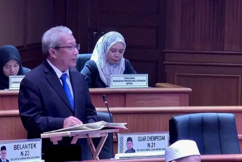 Abdul Ghafar berucap ketika sesi perbahasan persidangan Dewan Undangan Negeri (DUN) Kedah di Wisma Darul Aman pada Selasa.