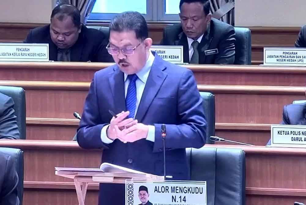 Muhammad Radhi ketika sesi pergulungan pada Sidang Dewan Undangan Negeri (DUN) Kedah di Wisma Darul Aman, di sini, pada Rabu.