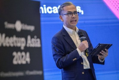 Fahmi berucap pada Program Tower X Change Meetup Asia 2024 di sebuah hotel di Kuala Lumpur pada Selasa. Foto Bernama